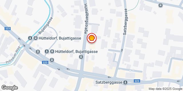Umgebungskarte von WIEN HUETTELBERGSTRASSE.