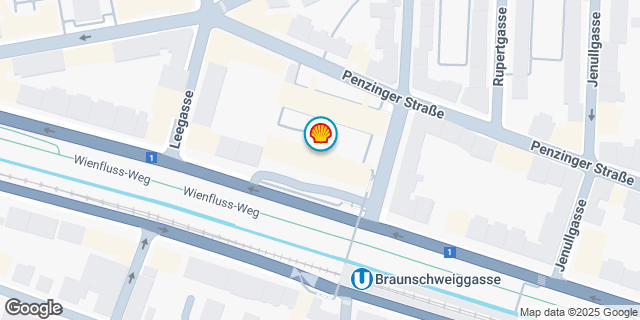 Umgebungskarte von WIEN HADIKGASSE.