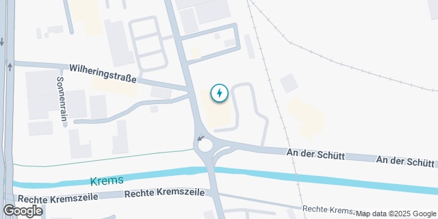 Umgebungskarte von EV BILLA KREMS, AN DER SCHÜTT